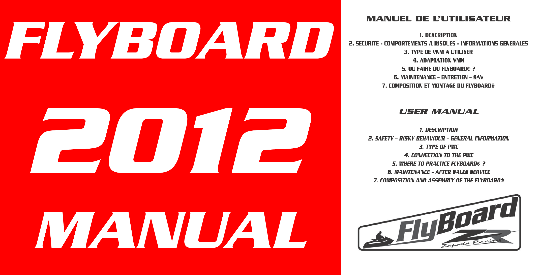 Flyboard V1 2012 Manual Download